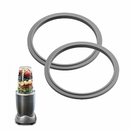 2pcs Blender Gaskets with Lip,Silicone Seal Rings,Gaskets Rubber,Blender Gasket Replacement for Nutribullet Rubber Ring Seal Rings Gaskets with L