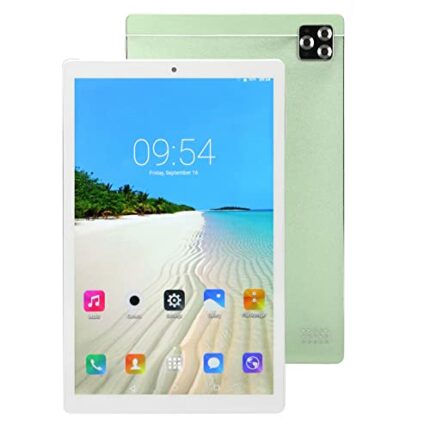 PUSOKEI Android Tablet 10.1in, 3G Dual SIM Calling Tablet, 10 Core CPU, 4GB RAM 64GB ROM, 8MP+13MP Camera, IPS HD Touch Screen, Dual Speaker, 5G/