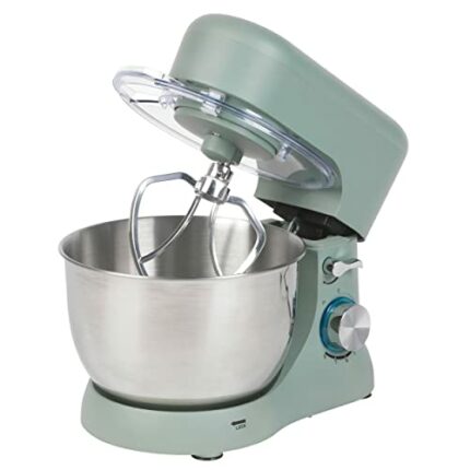 Progress EK5234PTEAL Go Bake Stand Mixer- Large Electric Whisk with 4L Stainless Steel Bowl, 8 Speeds and Pulse Function, Mixing Beater, Dough Ho