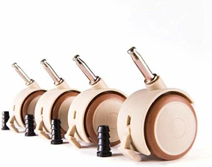 GTYT Mute Swivel Caster Wheels For Cribs,4x Moving Caster Wheels, Trolley Transport Castors, Furniture Castor With Brakes, For Beds And Furniture