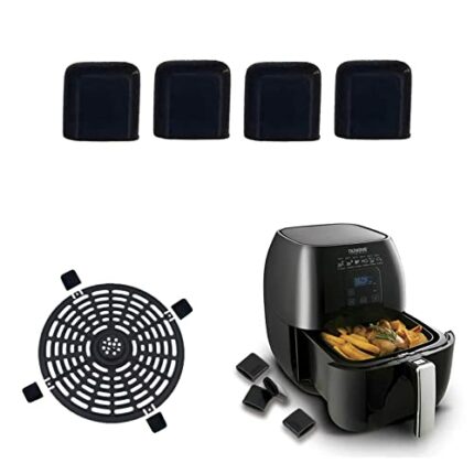 Tower Air Fryer Rubber Bumpers, 4 PCS Tower Air Fryer Spare Parts Air Fryer Tray Rubber Replacements Accessories Rubber Bumpers for Air Fryer Non