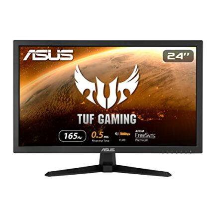 ASUS TUF Gaming VG248Q1B Gaming Monitor – 24 inch FHD (1920x1080), overclocking 165 Hz (Above 144Hz), Extreme Low Motion Blur, 0.5ms (GTG), FreeS