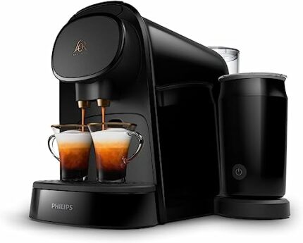 PHILIPS L'OR BARISTA Original Latte Coffee Capsule Machine & Milk Frother, for Double or Single Capsule, Black (LM8014/60)