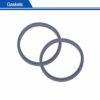 24oz / 32oz Cup for Compatible with Nutribullet Accessories, Flip Top to-Go Lid, 2 Gaskets Rings with 2 Cups, 6 - Piece Set for Compatible with N