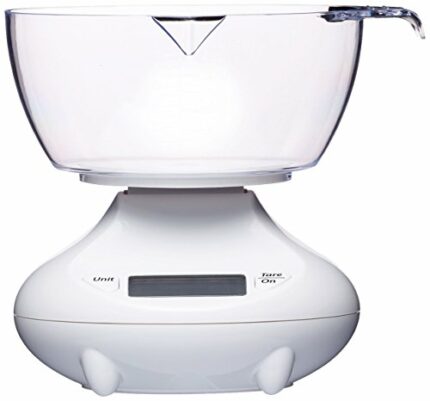 KitchenCraft Mini Digital Kitchen Diet Scales - White,D13cm