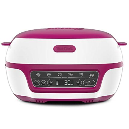 Tefal Cake Factory Délices KD810140 Precision Dessert Maker, 1100W, White & Pink Delices, Metal, 1100 W