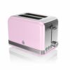 Swan ST19010BLN Retro 2-Slice Toaster with Defost/Reheat/Cancle Functions, Cord Storage, 815W, Retro Blue