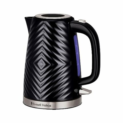 Russell Hobbs 26384 Textured Electric Kettle, Textured Fast Boil Energy Efficient Cordless Kettle with Perfect Pour, Plastic, 1.7 Litre, 3000 Wat