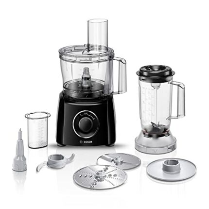 Bosch MultiTalent 3 MCM3201B 800W 2.3L Food Processor with 2 speeds, 1 litre blender and/Slicing/Grating/Beating attachments. AMAZON EXCLUSIVE -