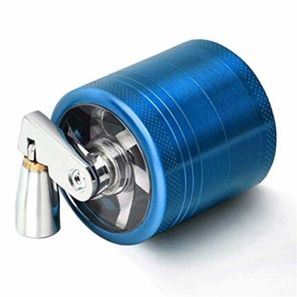 Camidy 4 Layers Grinder, 4- Layer Zinc Alloy Manual Crusher Mill with 3- Chambers Handle for Kitchen Spice Grinding Tool