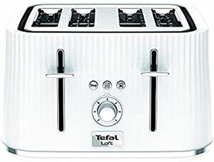 Tefal Loft TT760140 4-Slot Toaster/White Slice, Plastic, 1700 W