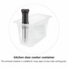 UPKOCH 6l Sous Vide Container with Lid Food Storage Container Sleeve Slow Cooker Box Storage Case for Anova and Most Sous Vide Cookers Transparen