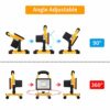 30W LED Work Light,Rechargeable Flood Light, 48LEDs IP65 Waterproof Job Site Lights with Detachable Stand,Portable LED Security Lights for Home W