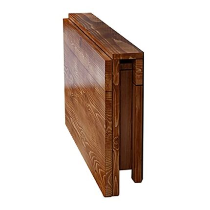 Wood Wall Mounted Folding Table Kitchen Dining Table Home Office Work Laptop Computer Desk, Hanging Drop-Leaf Fold Down Wooden Bookshelf Learning