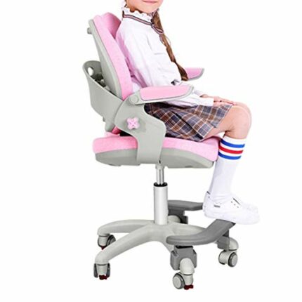 TWDYC Children's Study Chair Primary School Home Desk Office Adjustable Lift Seat Back Chair Writing Chair Stool