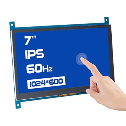 SUNFOUNDER Raspberry Pi 4 Display Touchscreen 7 Inch HDMI 1024×600 USB IPS LCD Screen Display Monitor for Raspberry Pi 400 4 3 Model B, 2 Model B