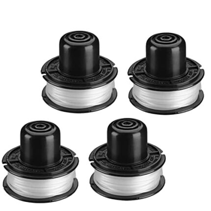 AMSAMOTION Grass Strimmer Spool and Line Compatible with For Black+Decker Replace ST4500 ST5000 ST6500 ST6800 GL250/ GL310/ GL360 Spools String T