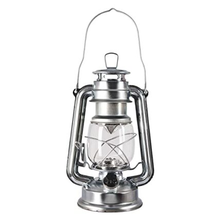 Amtech - 15-LED Hurricane Lamp for Camping, Barbeques, Emergency, and More, Lightweight, Portable with Carry Handle and Hanging Hook, Adjustable