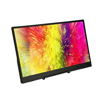 15.6inch Portable Monitor, 1080P FHD IPS Laptop Monitor USB C HDMI Computer Display HDR Eye Care External Screen, Mini Ultra Thin Gaming Monitor