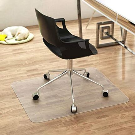 ZIJINJIAJU Chair Mats 1.5mm Thick 35 X 59 Inch Floor Protectors for Chairs, Waterproof Plastic Clear Floor Mat Rectangular Office Hard Floor Chai