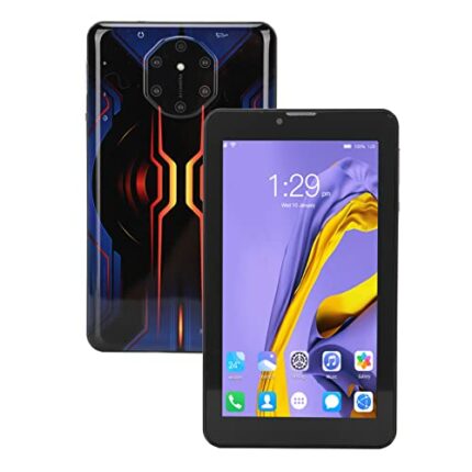 PUSOKEI 7 Inch Android Tablet, Quad Core Processor, 2GB RAM, 32GB ROM, 128GB Expand Support, HD IPS Display, 2.4G/5G Dual Band WiFi, 2+5MP Camera