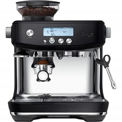 Sage the Barista Pro Espresso Machine, Bean to Cup Coffee Machine with Milk Frother, SES878BTR - Black Truffle