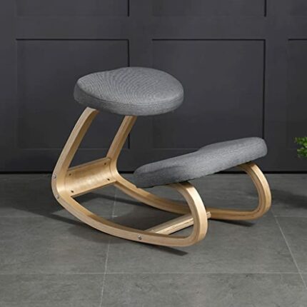 WALNUT Kneeling Chair Home Stool Living Room Furniture Wooden Kneeling Computer Posture Chair Anti-Hunchback Office Chair