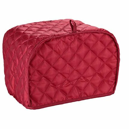 Toaster Cover 2 Slice,Small Appliance Cover for Kitchen/Keep Toaster Free from Dust and Fingerprint (11.5w X 8d X 8h,Red)