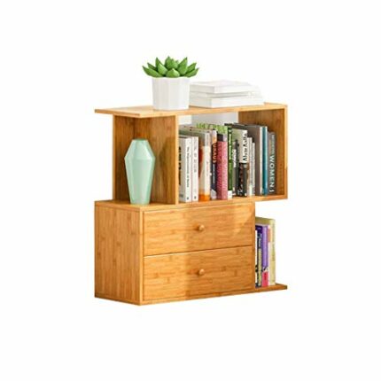 JJZXD Study Room Style Bookcase Solid Wood Book Shelves for Living Room and Home Office Furniture