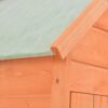 LUKEO Garden Shed Outdoor House with 4 Door and 2 Shelves for Tools and Lawn Mower Storage Space Wood Shelter, 71x60x21cm