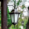 2 Pack Hanging Basket Bracket, Wall Hanging Plant Basket Holder Hanger Hooks Brackets for Garden Light Flower Pots Bird Feeders Plants Lanterns W