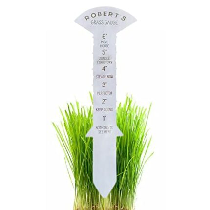 Tytlyworth 2 Pieces Steel Grass Ruler for Outdoor Use - Grass Knife Stainless Steel | Rustproof Landscaping Grass Height Gauge Lawn Weeding Tool