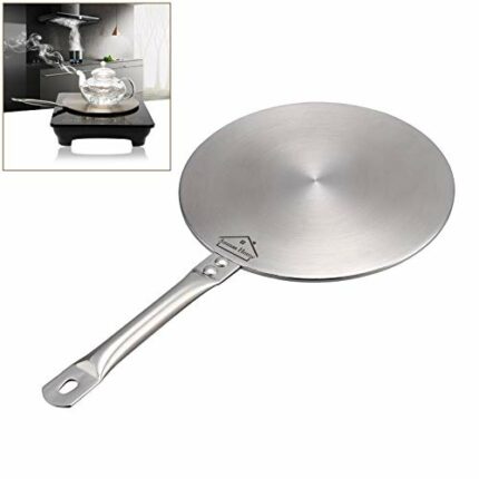 Induction Hob Cooking Converter Disc, Heat Diffuser Gas or Electric Cookers, Simmer Ring, Hob Trivet Stainless Steel A++ (23cm)