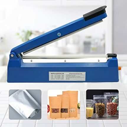 MOGOULUA 300mm Heat Sealer for Heating Seal Bags 12" Portable Foil Sealer Heat Sealer Machine for Mylar PP PE Bags Balloon Sealer 3mm Seal Width