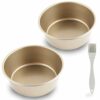 VinBee 2PCS Air Fryer Egg Moulds 4 Inch Non-Stick Round Cake Moulds for Baking Ramekins for Air Fryer