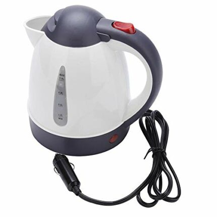VIFERR 12v Portable Car Electric Kettle 1000ml Travel Kettle Stainless Steel Car Kettles Fast Boil Lorry Kettle in-car Water Heater Bottle for Ho