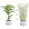 2PCS Plant Fleece Frost Protection Jackets, 80x120CM Garden Fleece Frost Protection for Plants with Zipper Drawstring, Plant Covers for Potted Pl