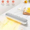 Vacuum Sealer, 4 in 1 Food Vacuum Sealer Machine for Sous Vide Cooking with 10Pcs Free Vacuum Bags Storage, Lightweight One-button Sealing/Vacuum