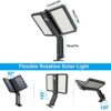 XilbDL Solar Lights Outdoor Garden, 218 LED Solar Garden Lights Solar Powered Waterproof Solar Security Lights Outdoor Motion Sensor 5 Modes 4400