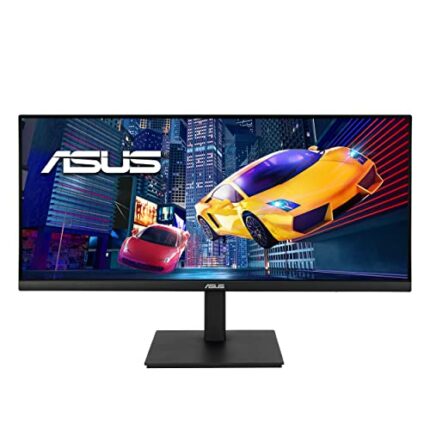 ASUS 34” Ultrawide HDR Gaming Monitor (VP349CGL) - 21:9 UWQHD (3440 x 1440), IPS, 100Hz, 1ms, USB-C w/Power Delivery, FreeSync, Eye Care Plus, VE