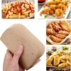 100Pcs air fryer parchment paper,Air Fryer Paper Liners, for Ninja Foodi Dual Air Fryer, Air Fryer Paper Liners, Air Fryer Disposable Paper Liner