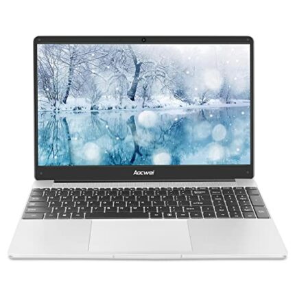 AOCWEI Laptop 15.6" Intel Celeron J4105 (Up to 2.5Ghz) 4 core 6GB RAM 128GB SSD Win 10 Pro Laptop 1080 FHD Screen 2.4G+5G WiFi Bluetooth 4.2 HDMI