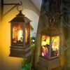 2 PCS Halloween Led Candle Lanterns,Halloween Decorative Candle Lantern LED Pumpkin Lantern for Indoor Outdoor Gardens Party Decoration