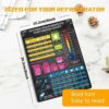 3 PCS Air Fryer Cooking Times Chart UK, Air Fryer Accessories Magnetic Cheat Sheet Set, Cooking Times Temperature Quick Reference Guide, Kitchen