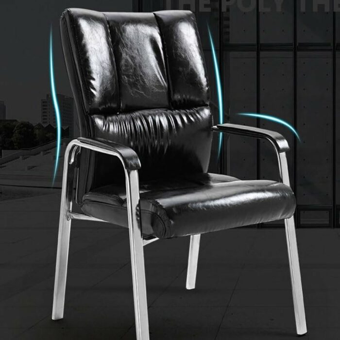 FGHOEV Office Chair Engineering Computer Back Support Stool Furniture Have Armrest Sponge Cushion (Color : D, Size : Light Grey)