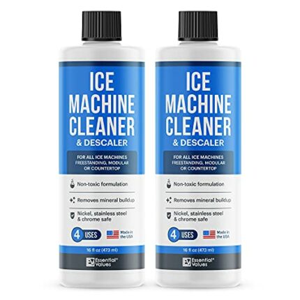 Ice Machine Cleaner 473ml, Nickel Safe Descaler | Ice Maker Machine Descaling Liquid Compatible with Whirlpool 4396808, Manitowac, Ice-O-Matic, S