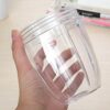 Utiz 18oz/500ml Small Cup with Flat Lid Cap for Nutribullet 600W 900W Blender Juicer (18oz)