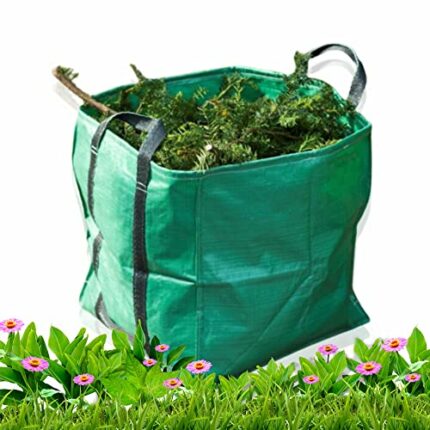 Garden Waste Bag Reusable Garden Bag Heavy Duty Waste Sacks Leaf Collector Ideal For Collecting Rubbish Grass Weeds Shrub And Leaves Gardening Ac