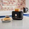 Tower T20028B 2-Slice Toaster with Adjustable Browning Control, Toasting Time, Self Centring Function, Cancel, Defrost and Reheating Settings, Cr