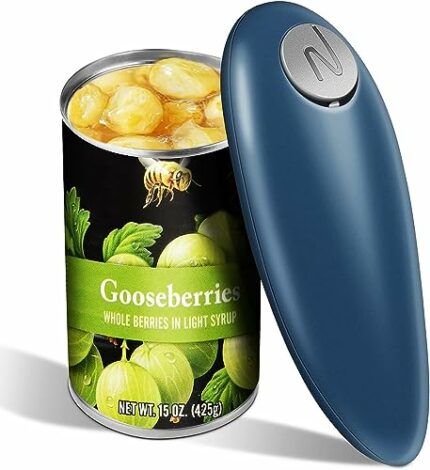 Electric Can Opener, No Sharp Edges Automatic Can Open with Touch Switch, Safe to Use and Does Not Hurt Hands, Easy to Carry Electric Tin Openers